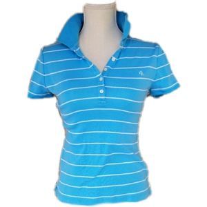 Ralph Lauren striped polo 90s pop collar summer